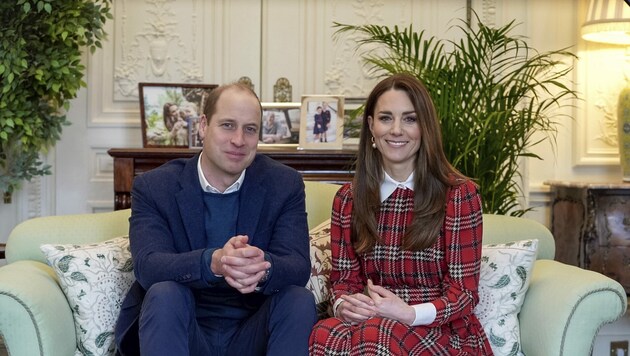 Prinz William und Herzogin Kate (Bild: APA/Kensington Palace via AP)