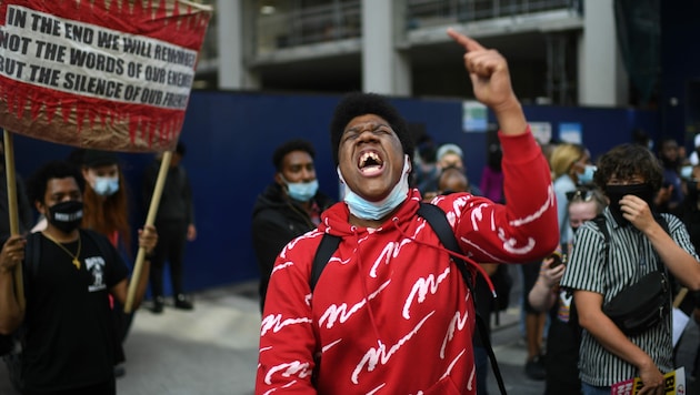 „Black Lives Matter“-Kundgebung in London (Bild: APA/AFP/DANIEL LEAL-OLIVAS)
