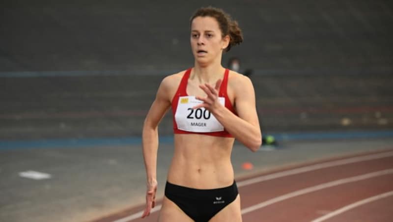 Die Bregenzerin Anna Mager unterbot über die 400 Meter ihren eigenen Vorarlberger U20-Rekord gleich um 0,85 Sekunden. (Bild: ÖLV/Alfred Nevsimal)