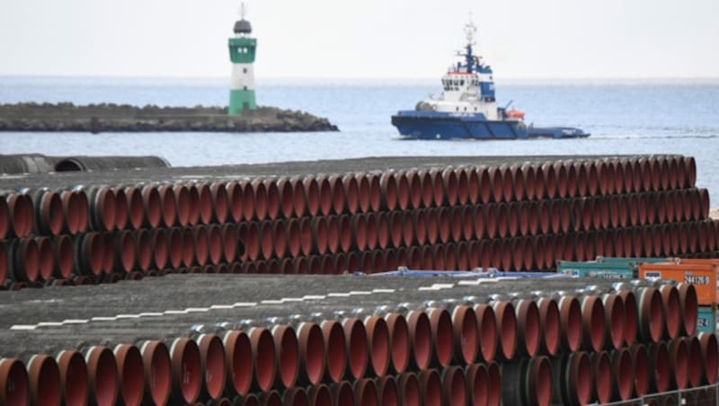 Bei der fast fertigen Pipeline sollen noch über etwa 150 Kilometer Rohre verlegt werden. (Bild: APA/dpa-Zentralbild/Stefan Sauer)