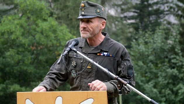 Johann Gaiswinkler, Kommandant der 6. Gebirgsbrigade, mittlerweile Brigadier (Bild: Bundesheer / Martin Hoerl)