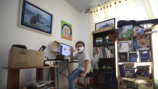 Francisco Javier Vera, ein elfjähriger Umwelt- und Klima-Aktivist aus Kolumbien (Bild: AP)