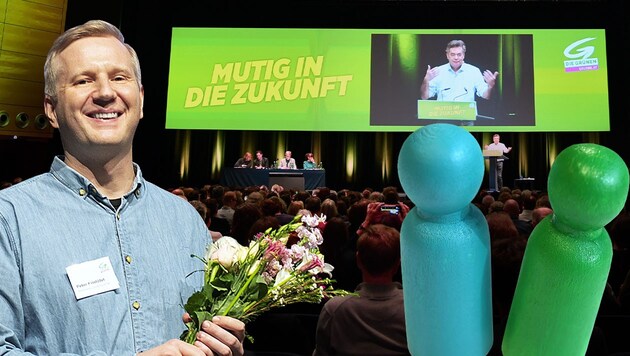 Wiens Interims-Parteichef Peter Kristöfel kritisiert das Vorgehen der ÖVP, will aber die Koalition auf Bundesebene nicht sprengen. (Bild: Krone KREATIV, APA)