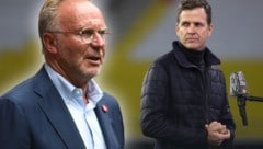 Karl-Heinz Rummenigge (l.) und Oliver Bierhoff. (Bild: AFP, krone.at-grafik)