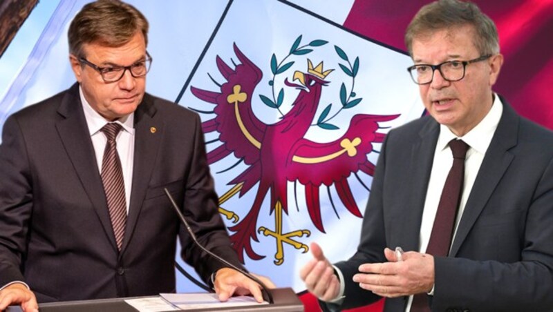 Tirols Landeshauptmann Günther Platter (ÖVP) und Gesundheitsminister Rudolf Anschober (Grüne) (Bild: APA/EXPA/JOHANN GRODER, APA/JFK, APA/HELMUT FOHRINGER, Krone KREATIV)