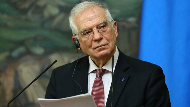 Der EU-Außenbeauftragte Josep Borrell war am Freitag in Moskau. (Bild: AFP)