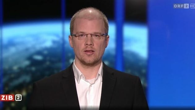 Andreas Bergthaler von der Österreichischen Akademie der Wissenschaften (ÖAW) (Bild: Screenshot tvthek.orf.at/ZIB 2)