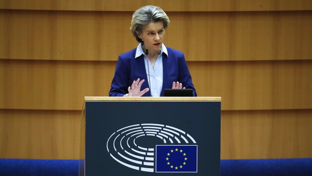 EU-Kommissionspräsidentin Ursula von der Leyen (Bild: ASSOCIATED PRESS)