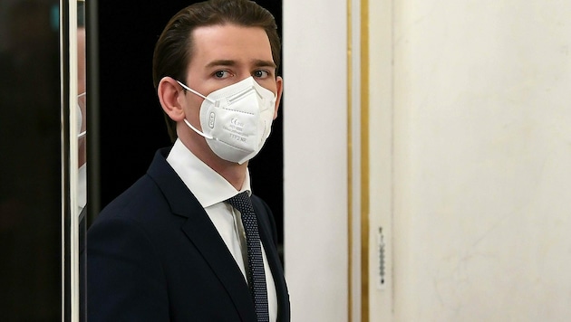 Bundeskanzler Sebastian Kurz hat derzeit seine liebe Mühe mit der türkisen Truppe, die er ausgesucht hat. (Bild: APA/HELMUT FOHRINGER)