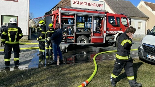 Großeinsatz für die Feuerwehr Schachendorf (Bild: Christian Schulter)