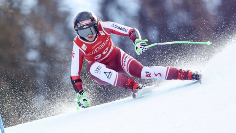 Sabrina Maier sicherte sich das Weltcup-Ticket für die Abfahrt 2023/24 (Bild: GEPA pictures)