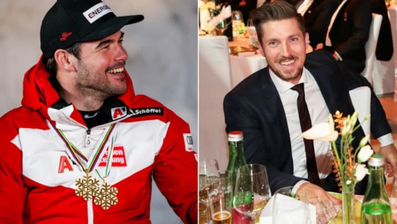 Vincent Kriechmayr (li.), Marcel Hirscher (Bild: GEPA)