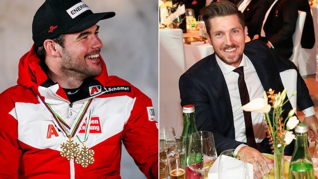 Vincent Kriechmayr (li.), Marcel Hirscher (Bild: GEPA)