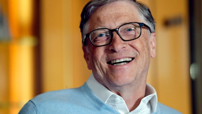 Bill Gates ist laut "Forbes" mit einem geschätzten Vermögen von 129,9 Milliarden US-Dollar der viertreichste Mann der Welt hinter Elon Musk, Bernard Arnault und Jeff Bezos. (Bild: AP)