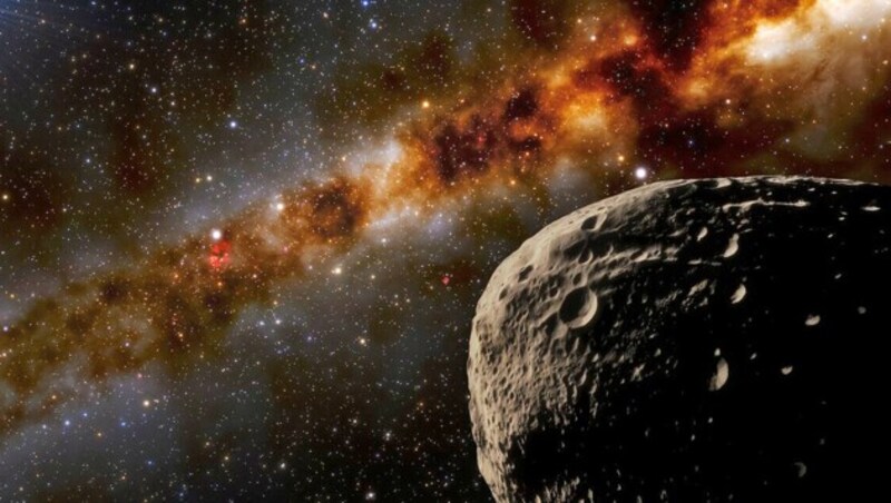 Künstlerische Darstellung: So etwa könnte der Planetoid „FarFarOut“ aussehen. (Bild: NOIRLab/NSF/AURA/J. da Silva)