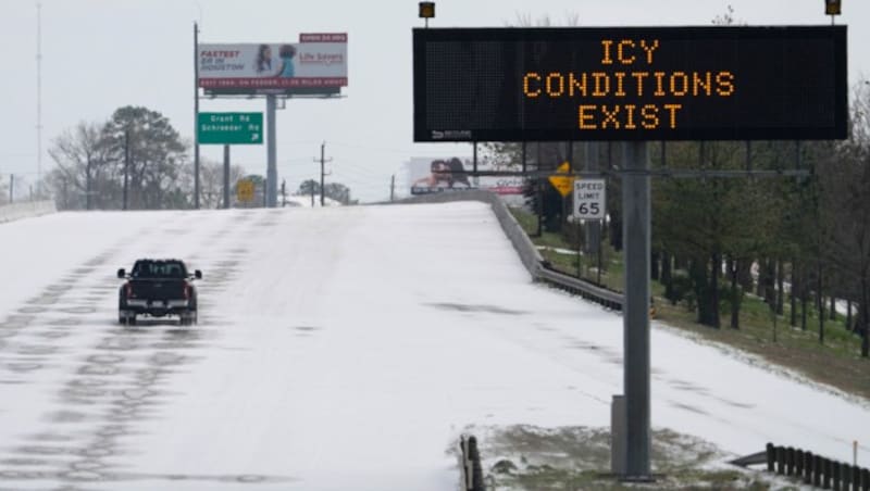 In Houston waren die Straßen wie leer gefegt. (Bild: AP)