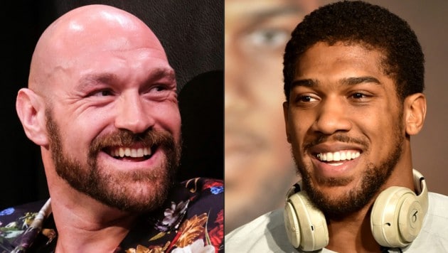 Tyson Fury (li.) und Anthony Joshua (Bild: AFP )