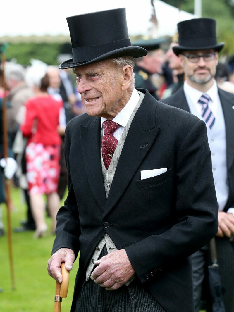 Prinz Philip am 4. Juli 2017 bei einer Gartenparty im Holyroodhouse in Edinburgh (Bild: JANE BARLOW / AFP / picturedesk.com)