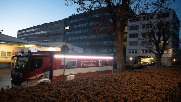 Die Lidl-Zentrale in Neckarsulm: Hier explodierte ein Brief beim Öffnen, drei Personen wurden verletzt. (Bild: APA/dpa/Sebastian Gollnow)