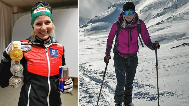Gold und zweimal Bronze: Lisa Hauser holte sich zuvor die Kraft für ihre WM-Sensationen auch in den Tiroler Bergen. (Bild: Sonnberger, Hauser)