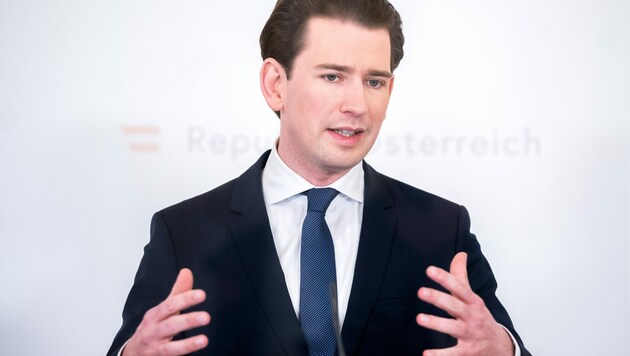 Bundeskanzler Sebastian Kurz (ÖVP) pocht vor dem EU-Gipfel auf eine schnellere Impfstoff-Zulassung. (Bild: APA/GEORG HOCHMUTH)