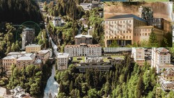 Das Zentrum von Bad Gastein bekommt nahe dem weltberühmten Wasserfall ein spektakuläres neues Aussehen. (Bild: BWM Architekten/Visualisierung)