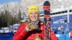 Katharina Liensberger holte in Cortina gleich drei Medaillen und kommt in Saalbach zu ihrer vierten WM-Teilnahme. (Bild: Christof Birbaumer / Kronenzeitung)