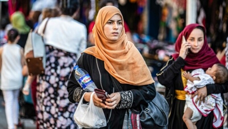 Frauen aus Syrien (Bild: AFP)