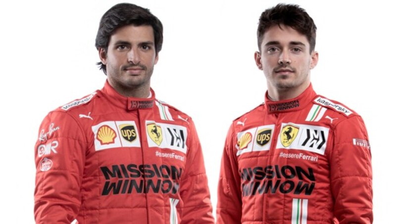 Carlos Sainz Jr und Charles Leclerc (Bild: AFP )