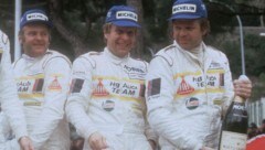 Hannu Mikkola (Mitte) mit seinen Teamkollegen. (Bild: AFP)