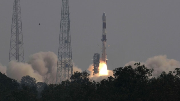 (Bild: Indian Space Research Organization via AP)