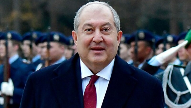 Armenies Präsident Armen Sarkisjan (Bild: APA/AFP/Tobias SCHWARZ)