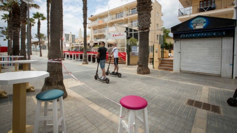 Die berühmte Bierstraße in Palma de Mallorca (Bild: AFP)