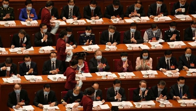 China stellt bei seinem jährlichen Volkskongress die Weichen für die Zukunft. (Bild: AFP/LEO RAMIREZ)