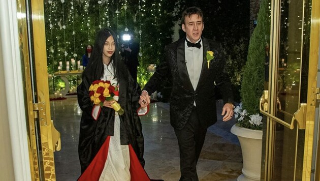 „Es stimmt und wir sind sehr glücklich“: Nicolas Cage hat seine 26-jährige Freundin Riko Shibata im Wynn Hotel in Las Vegas geheiratet. (Bild: courtesy The Wynn Hotel )