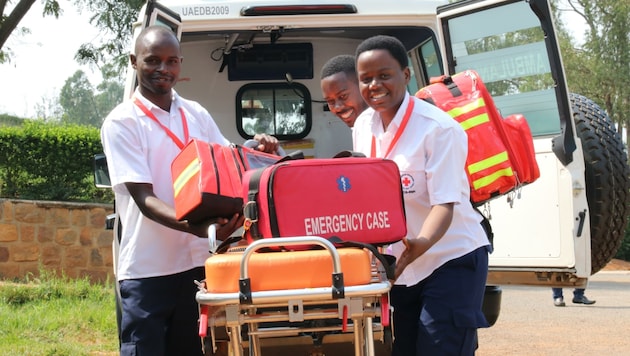 Im fernen Ruanda werden jetzt Rettungssanitäter nach österreichischem Vorbild ausgebildet. (Bild: Österreichisches Rotes Keuz)