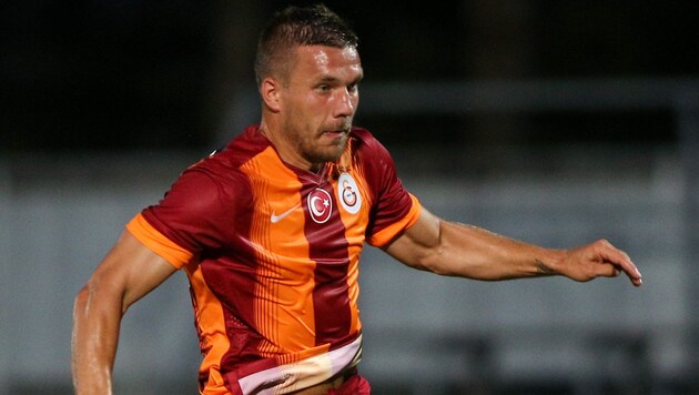 Podolski hier noch im Trikot von Galatasaray Istanbul. (Bild: GEPA )