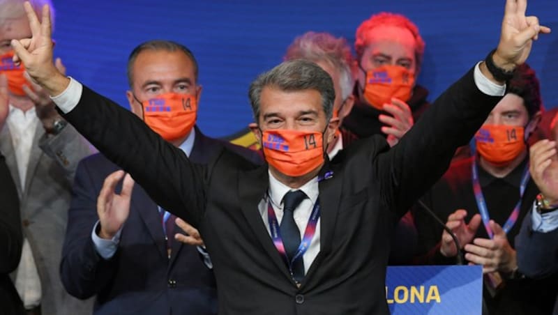 Joan Laporta (Bild: APA/AFP/LLUIS GENE)