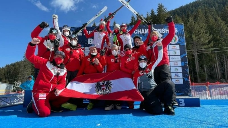 Das höchsterfolgreiche ÖSV-Damen-Team von Bansko. (Bild: ÖSV/Schrammel)