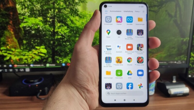 Android 10 kommt am Redmi Note 9T mit relativ viel Bloatware zum User: Handyspiele, Shopping- und Social-Networking-Apps können aber deinstalliert werden. (Bild: Dominik Erlinger)
