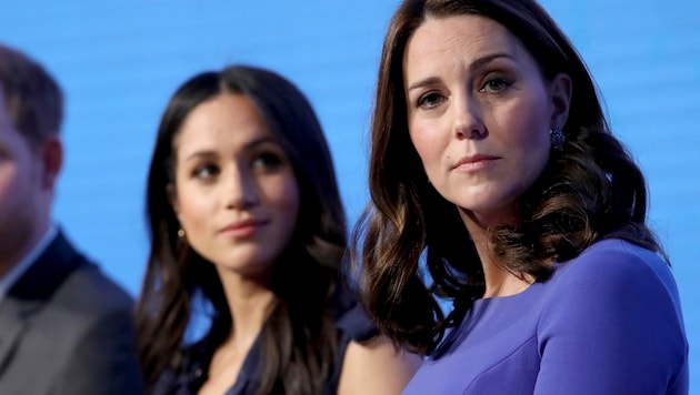 Radical Meghan supporters have made it their mission to incite hatred online against Princess Kate, who has cancer. (Bild: APA/2018 Getty Images)