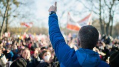 Herbert Kickl bei einer Corona-Demo (Bild: APA/Michael Gruber)