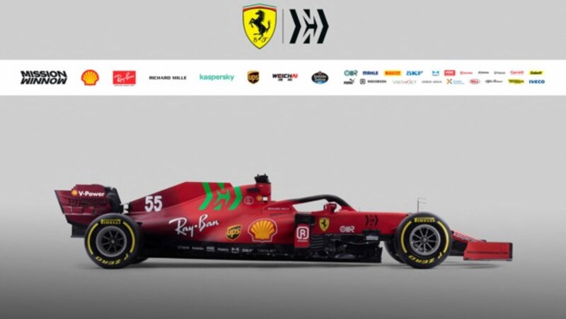 Der neue SF21 (Bild: APA/AFP/FERRARI PRESS OFFICE/Handout)