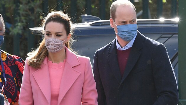 Herzogin Kate und Prinz William (Bild: Justin Tallis / PA / picturedesk.com)