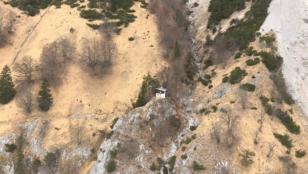 Die Buchtaler Hütte oberhalb von Absam (Bild: ZOOM.TIROL)
