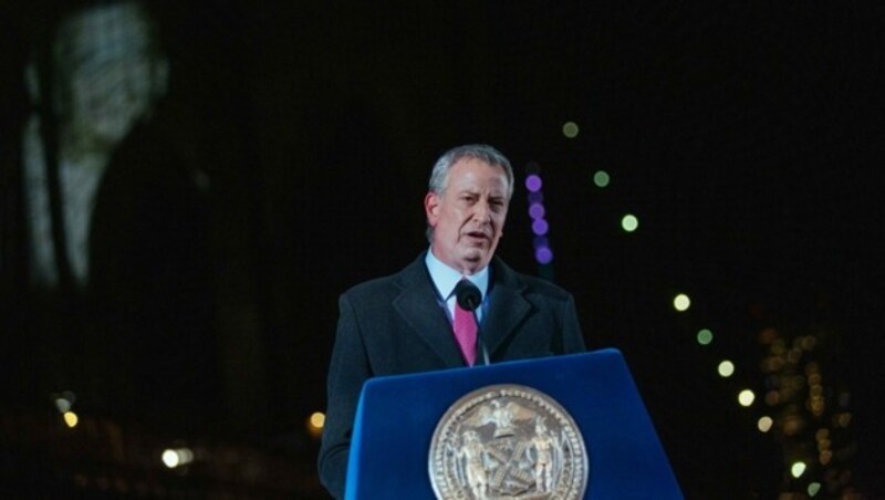 New Yorks Bürgermeister Bill De Blasio (Bild: Kevin Hagen / POOL / AFP)