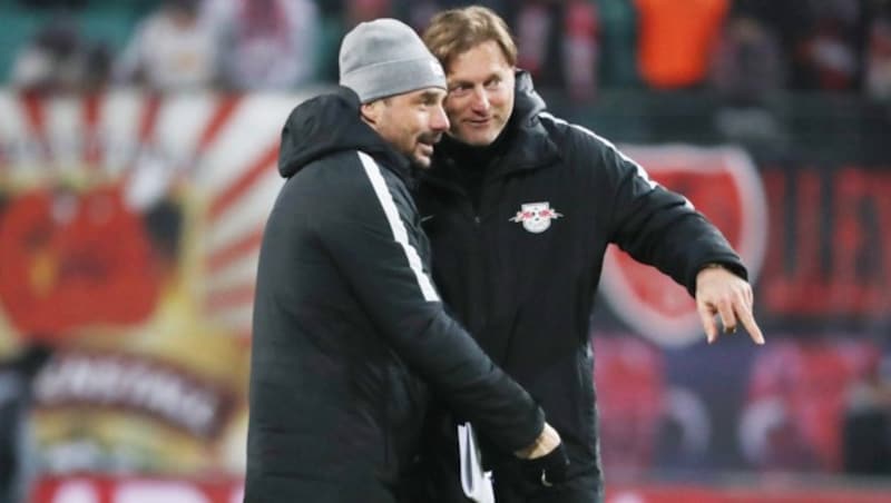 Zsolt Löw (li.) und Ralph Hasenhüttl (Bild: GEPA pictures)