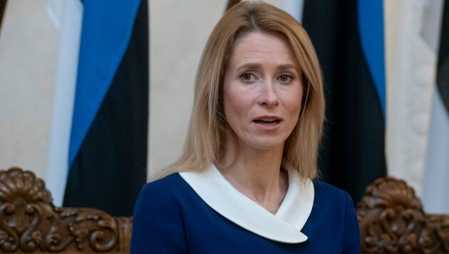 Estlands Ministerpräsidentin Kaja Kallas (Bild: APA/AFP/RAIGO PAJULA)