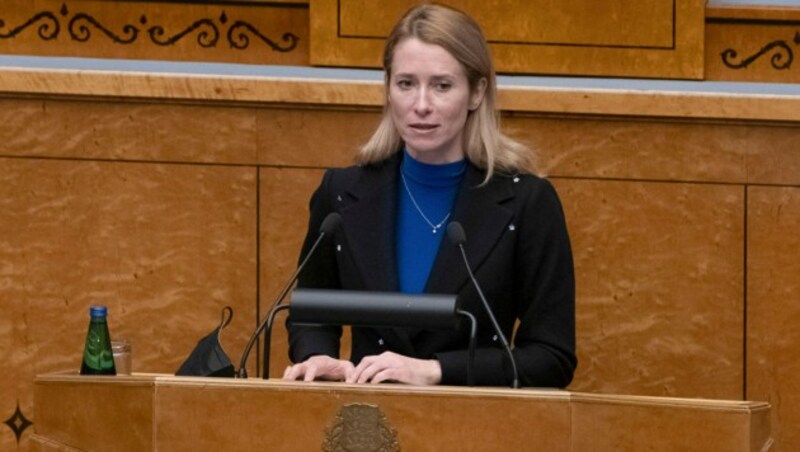 Kaja Kallas, Estlands Regierungschefin (Bild: APA/AFP/RAIGO PAJULA)