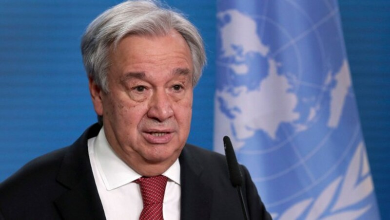 UNO-Generalsekretär Antonio Guterres (Bild: AFP)